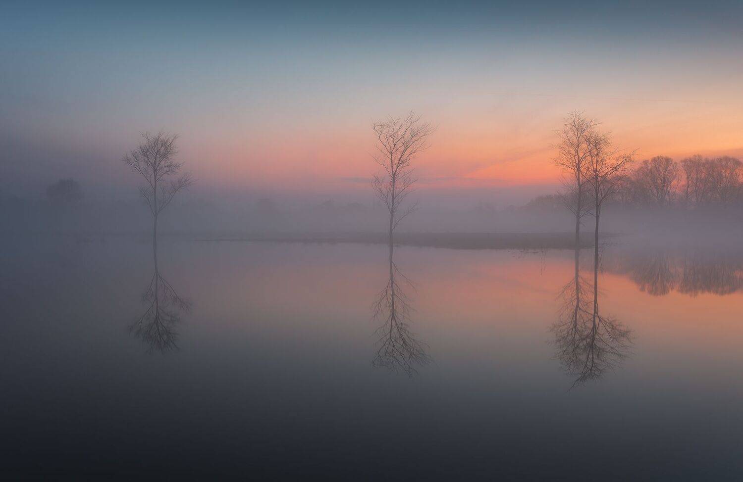 разлив, весна, рассвет, Левыкин Виталий