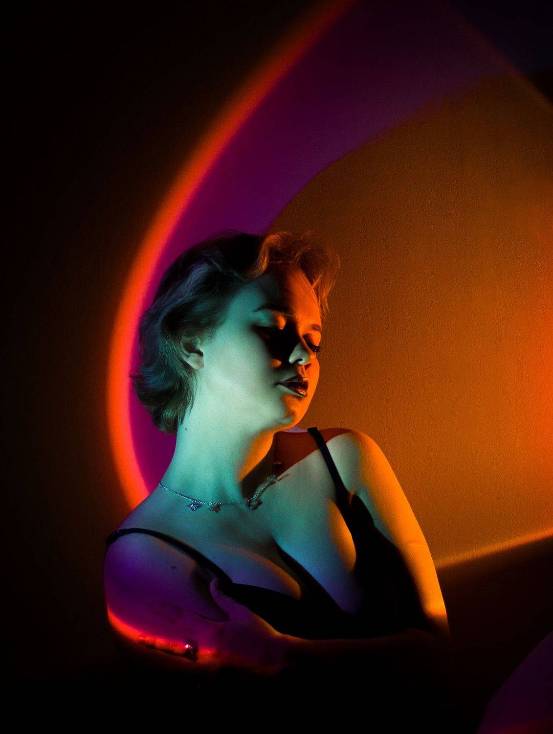 Sunlight, selfportrait, автопортрет, цветной свет, , Ксения Okdmuse