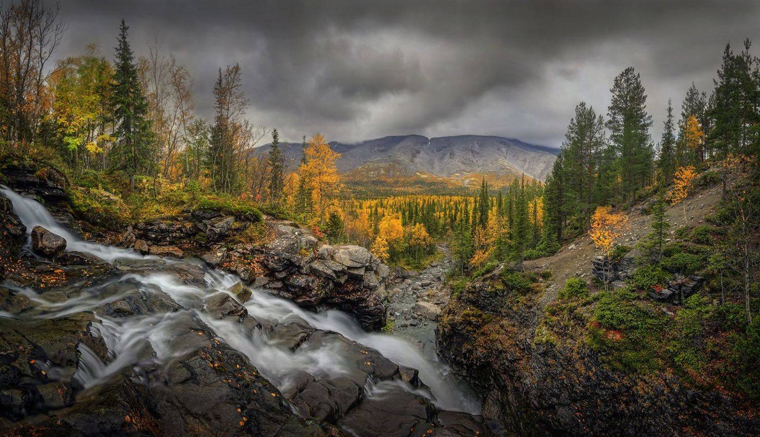 Кольский Север Заполярье Хибины горы ручей водопад Рисъйок, Александр Бархатов