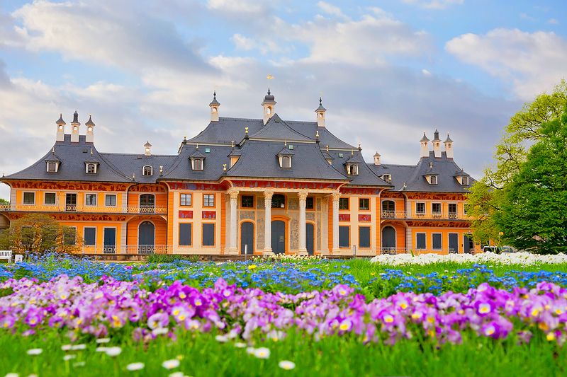 Дворец и парк Пильнитц, Дрезден, Германия фото превью