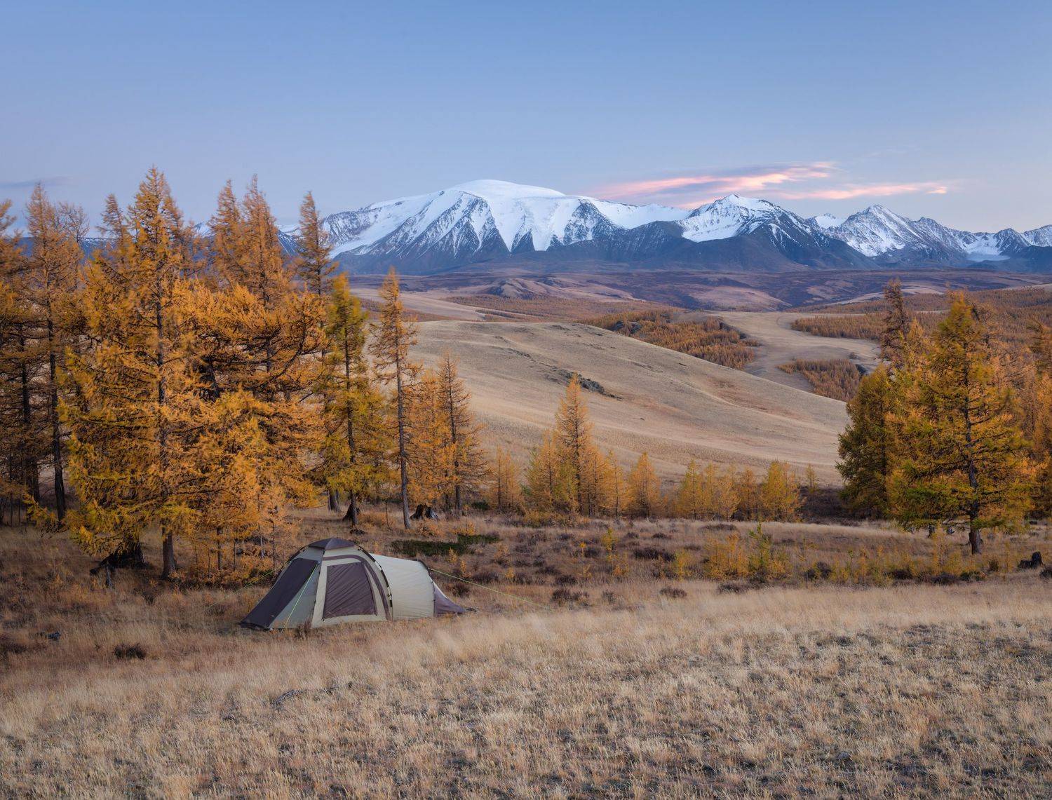 тыва, тува, горы, монгун-тайга, осень, Леонтьев Константин