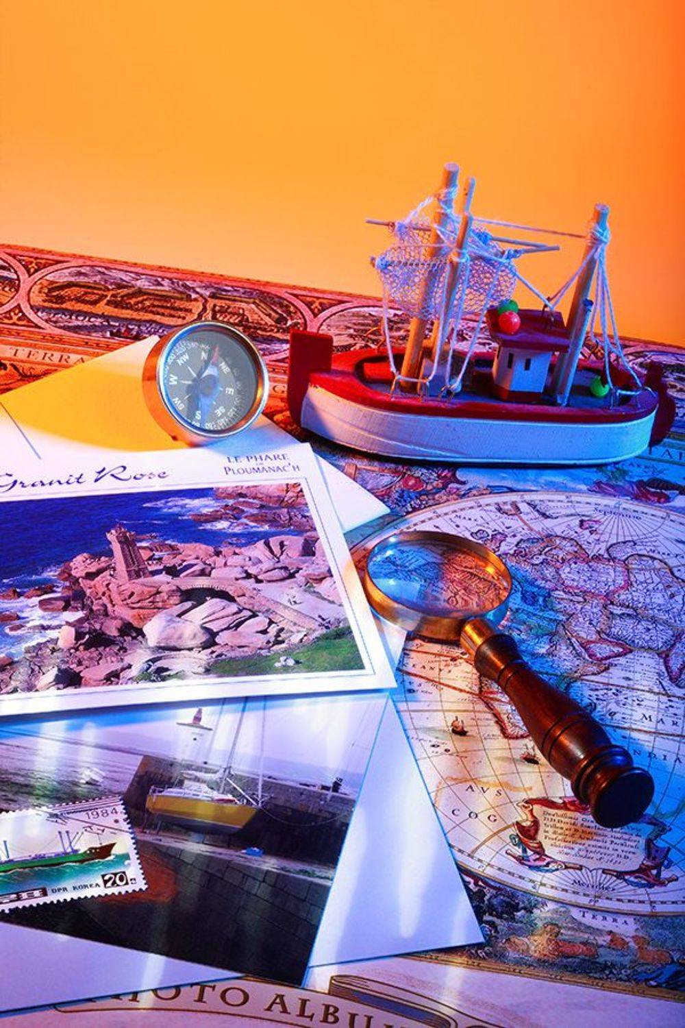 карта, лупа, путешествие, Бекетова Ольга