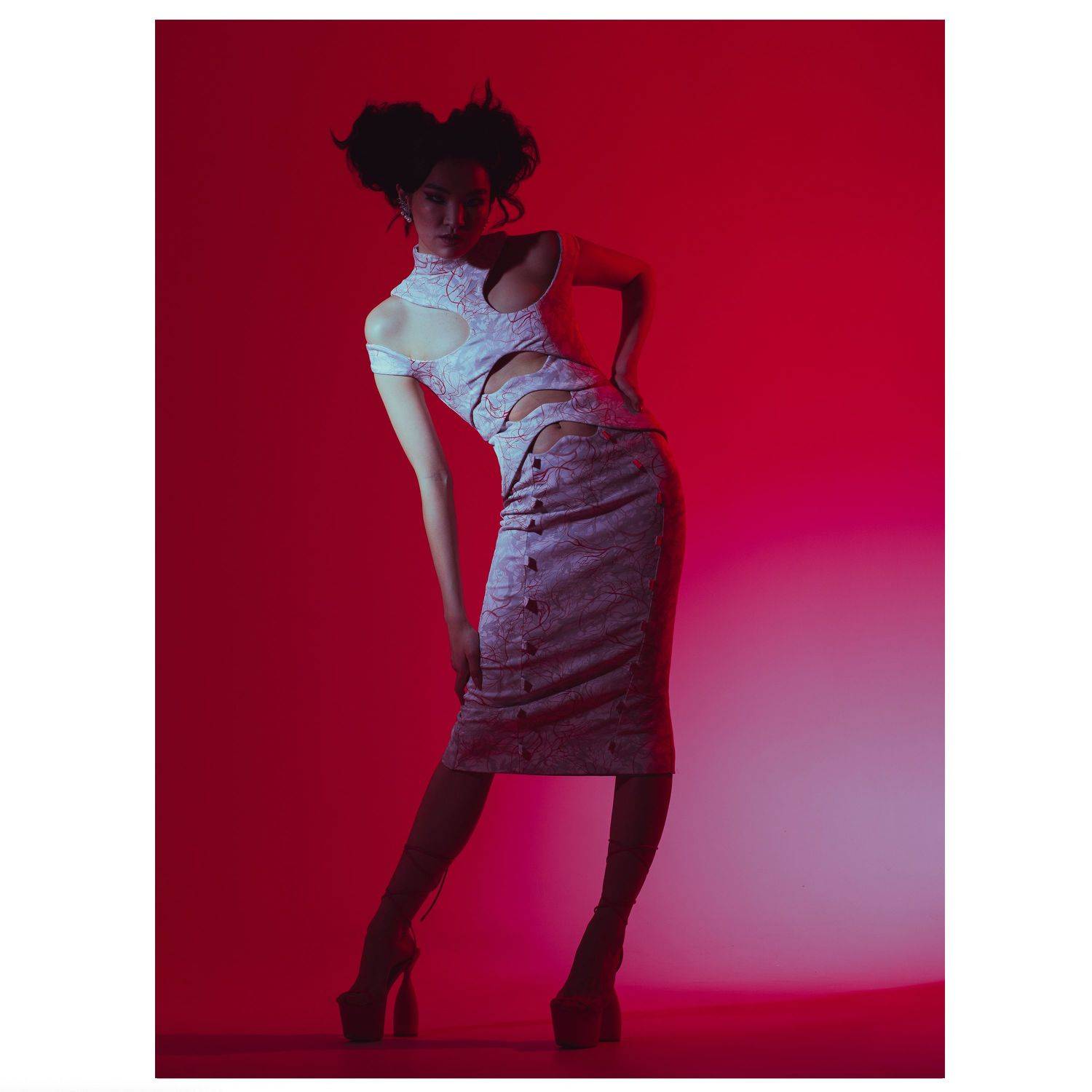 портрет, красота, женский портрет, мода, portrait, fashion, цветной свет,, Даша Ревинна