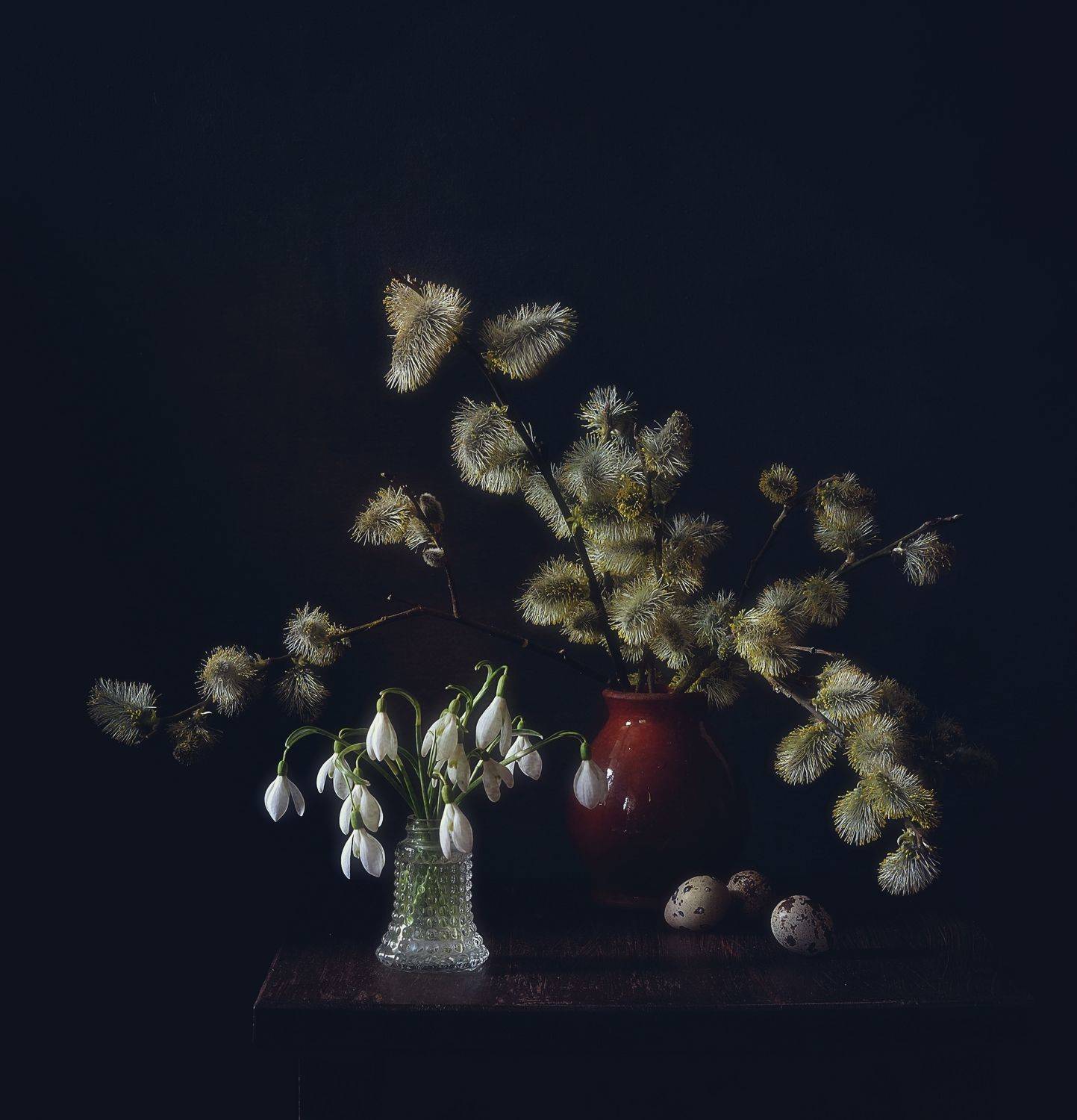 натюрморт,композиция,весна,верба,пробуждение,подснежники, Наталия К