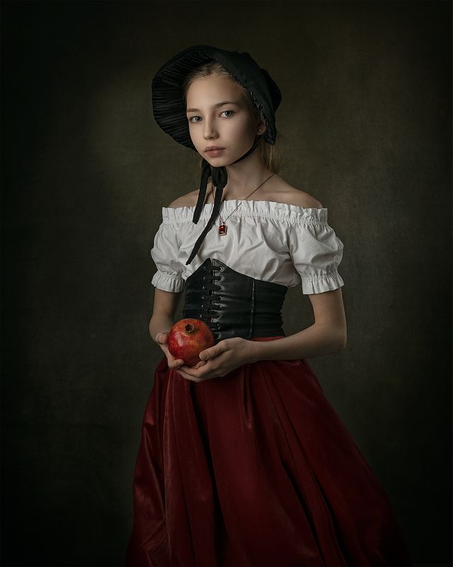 детский портрет, жанровый портрет, постановочная фотография, подросток, исторический портрет, ретро стиль, александр шведов Олеся фото превью