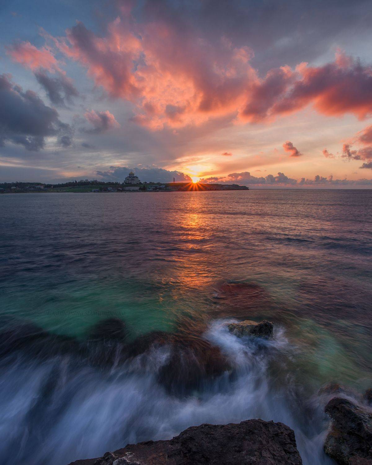 закат, пейзаж, севастополь, фиолент, весна, крым, море, crimea, sea, landscape, seascape, Дмитренко Екатерина