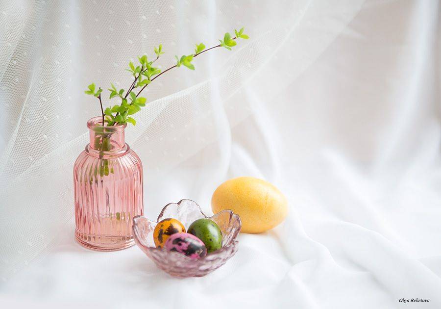 веточка, вазочка, белыйфон, Бекетова Ольга