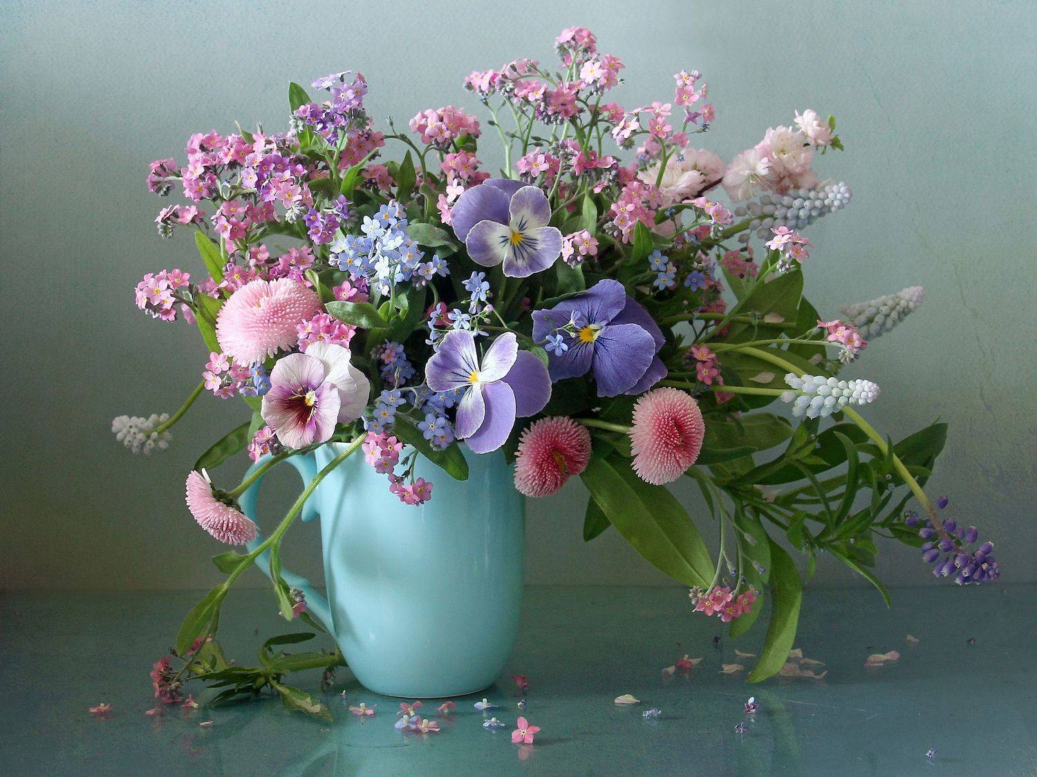 натюрморт, цветы, незабудки, весна, марина филатова, Марина Филатова