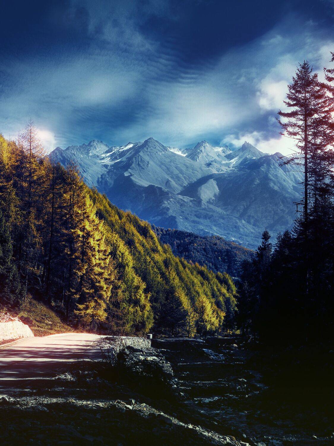 眺望雪山, 吴 微雨墨烟鸿