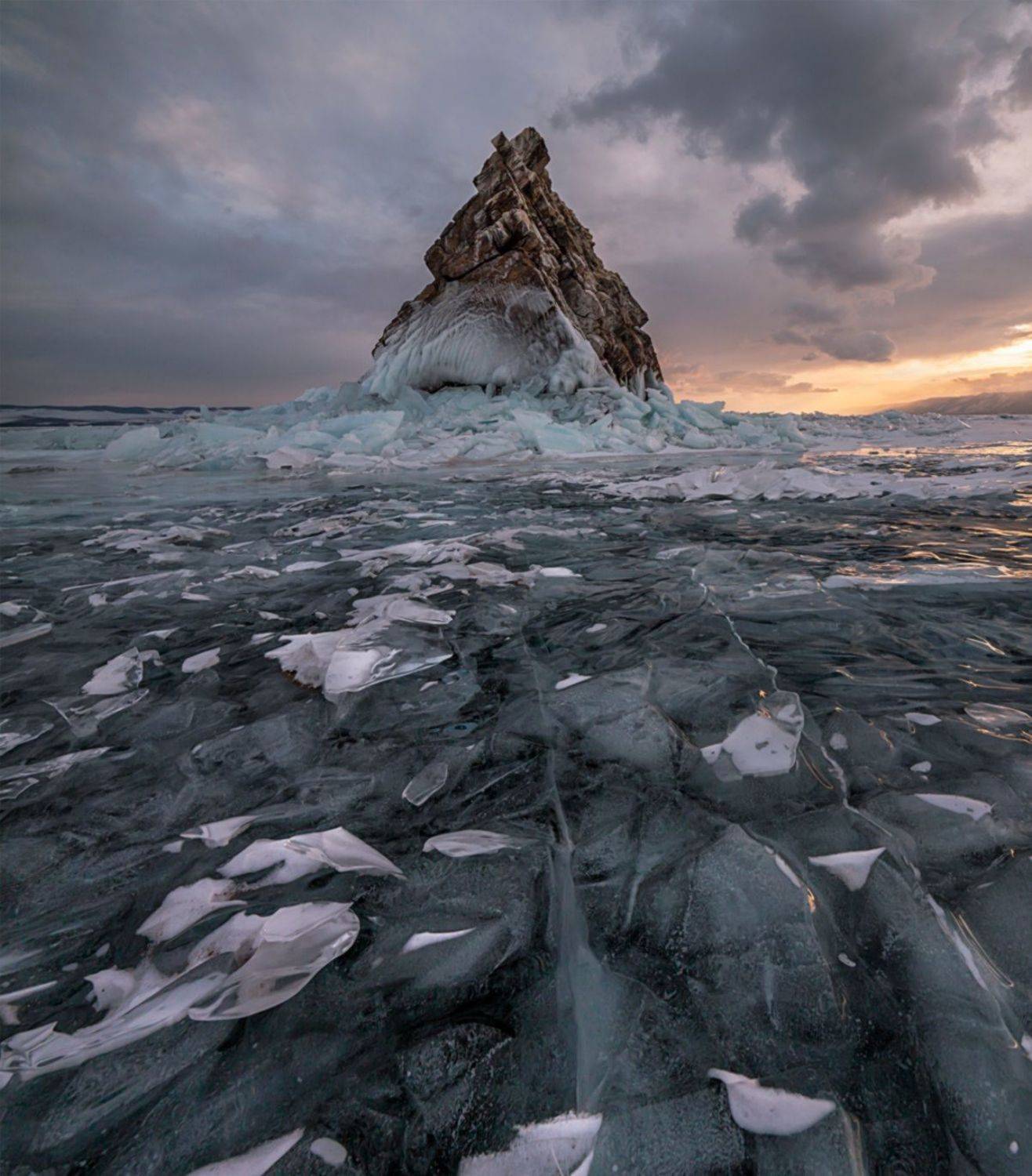 россия, байкал, остров, ижелхей, еленка, весна, март, закат, Мысливцев Николай