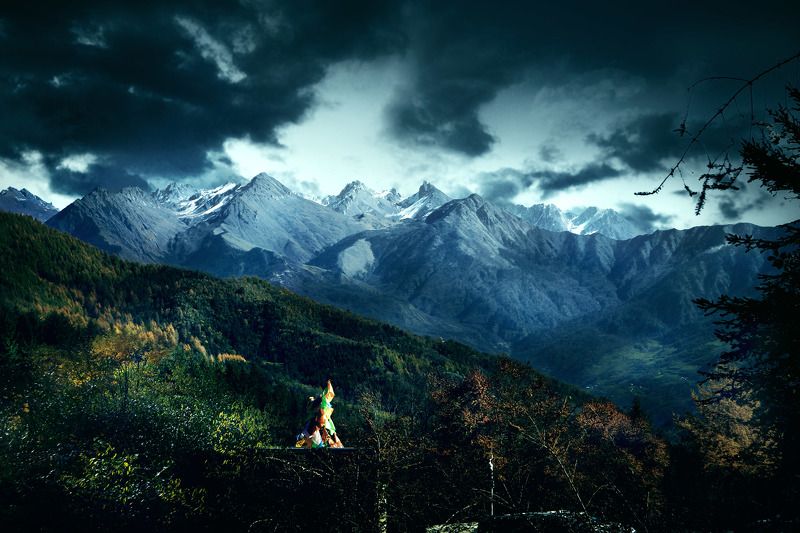 雪山  小镇 雪山小镇 фото превью
