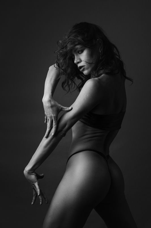 модель, девушка, girl, female, woman, bw, person, model  фото превью