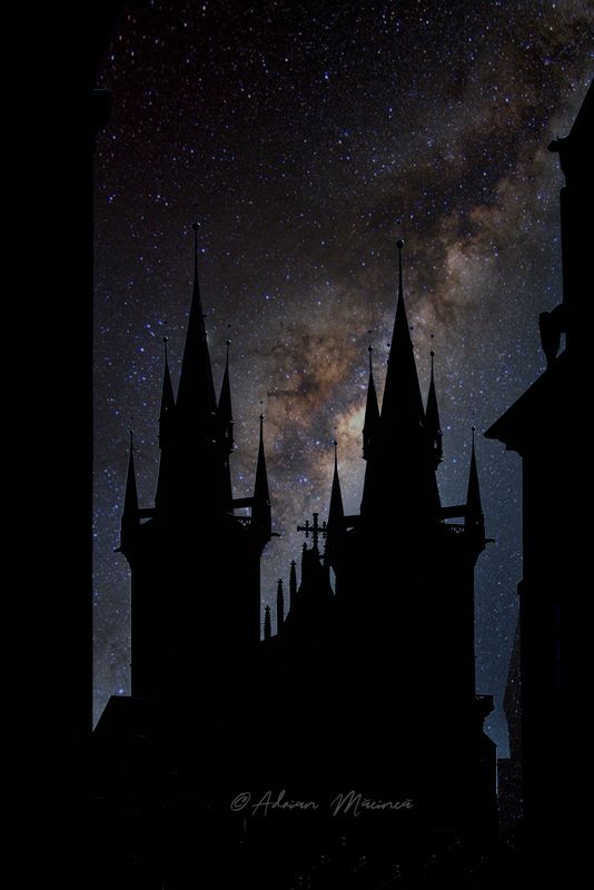 #night, #Prague Night in Prague фото превью