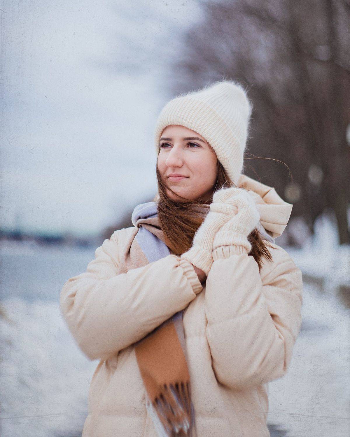 Портрет, фотосессия, зима, снег, река, шум, лес, природа, гелиос, Башкатова Юлия