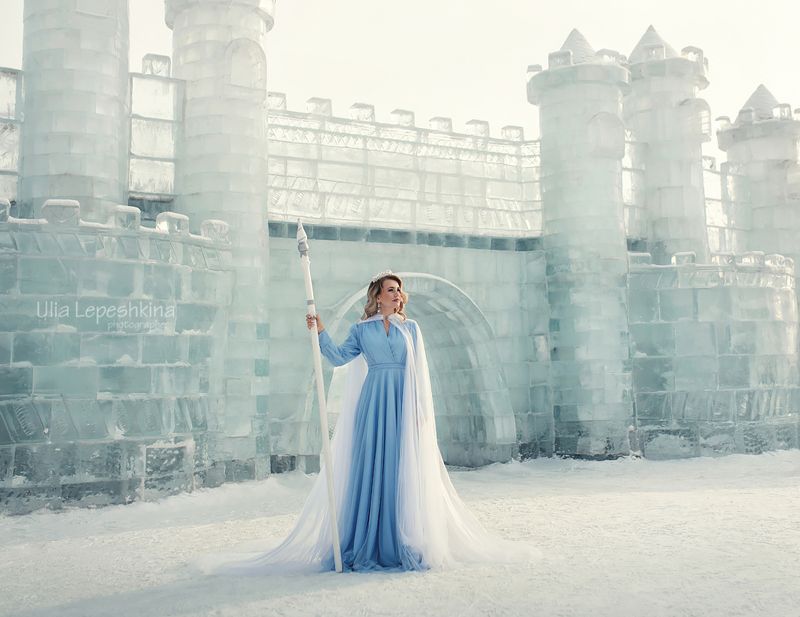 женская сказочная фотосессия арт  Снежная королева фото превью