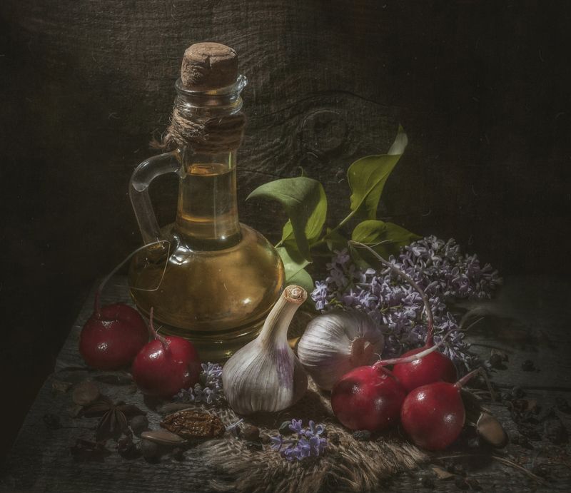 аромат, весна,редис,масло,чеснок,сирень,еда Ароматы весны фото превью