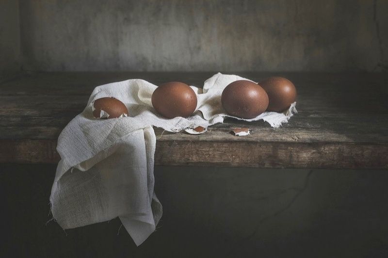 натюрморт, еда, яйцо, деревня В кладовой фото превью