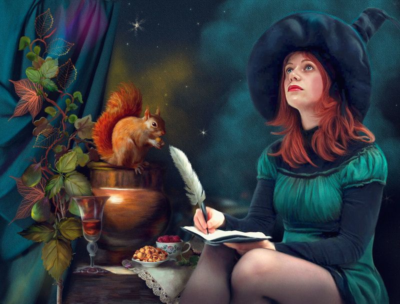 девушка,сказка,коллаж ЗВЕЗДОЧЕТ фото превью