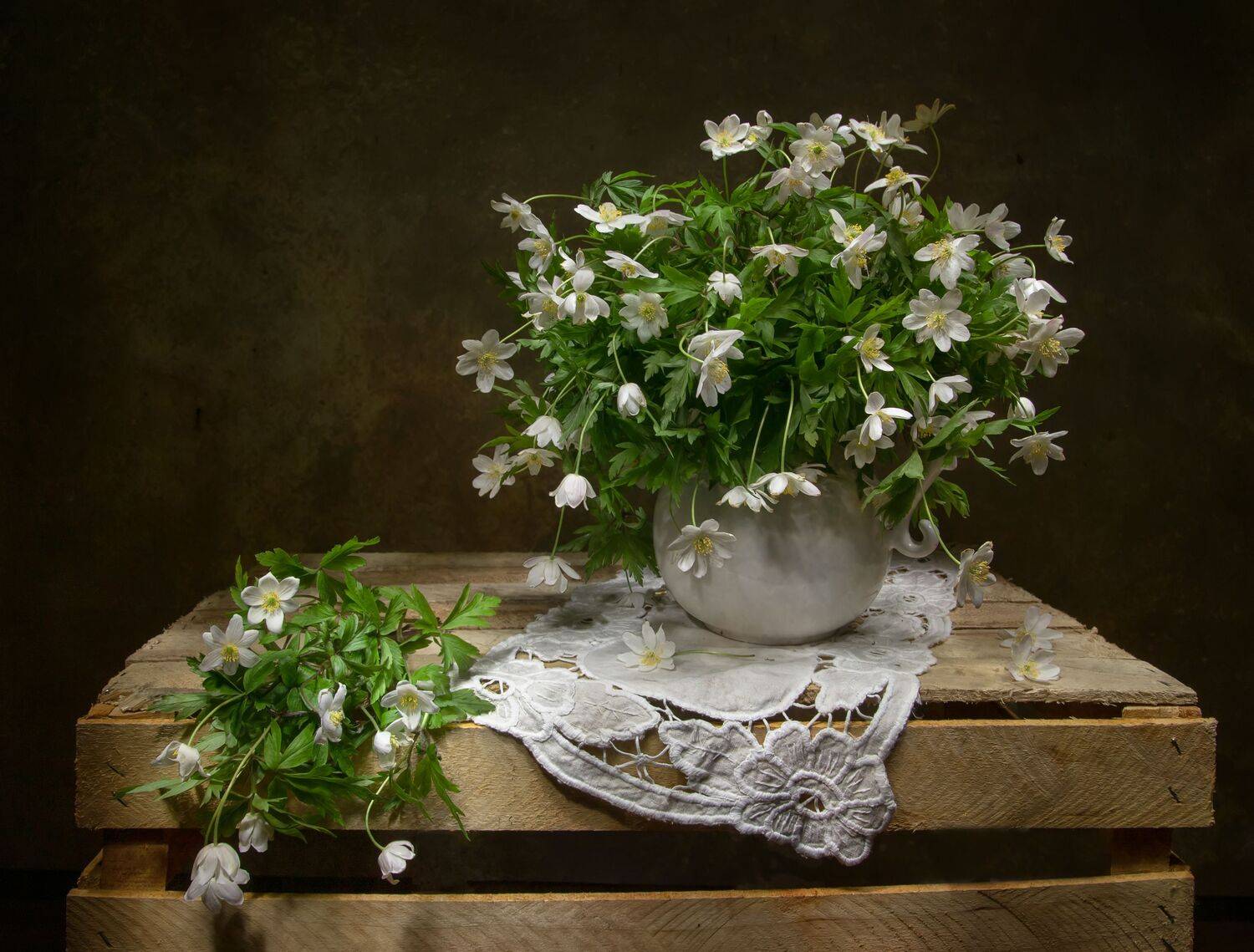 натюрморт, ветреница, Феденкова Татьяна