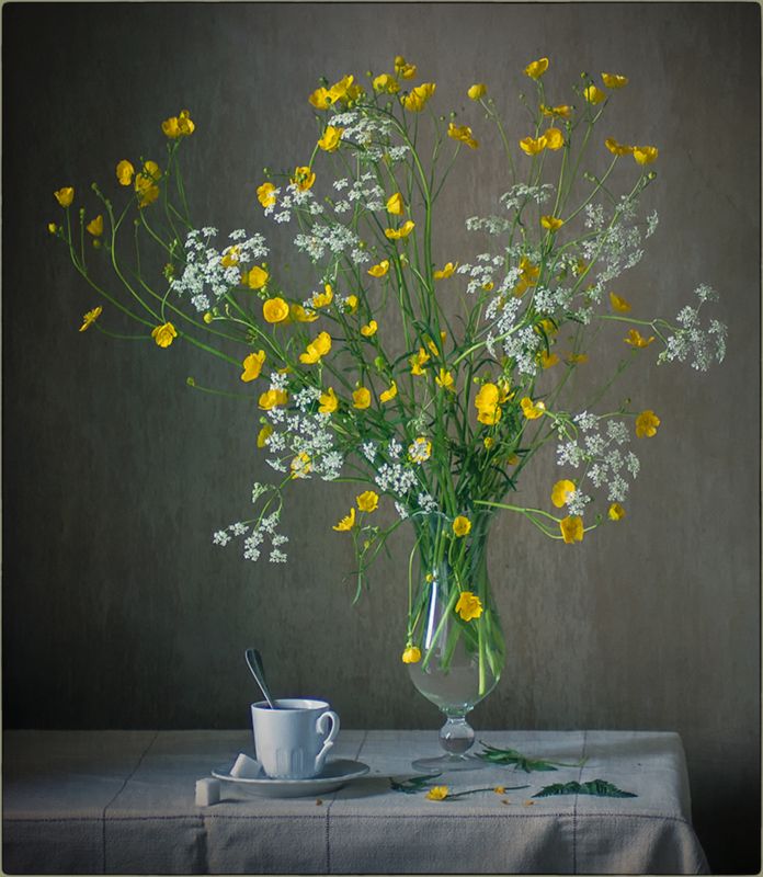 Полевые цветы фото превью