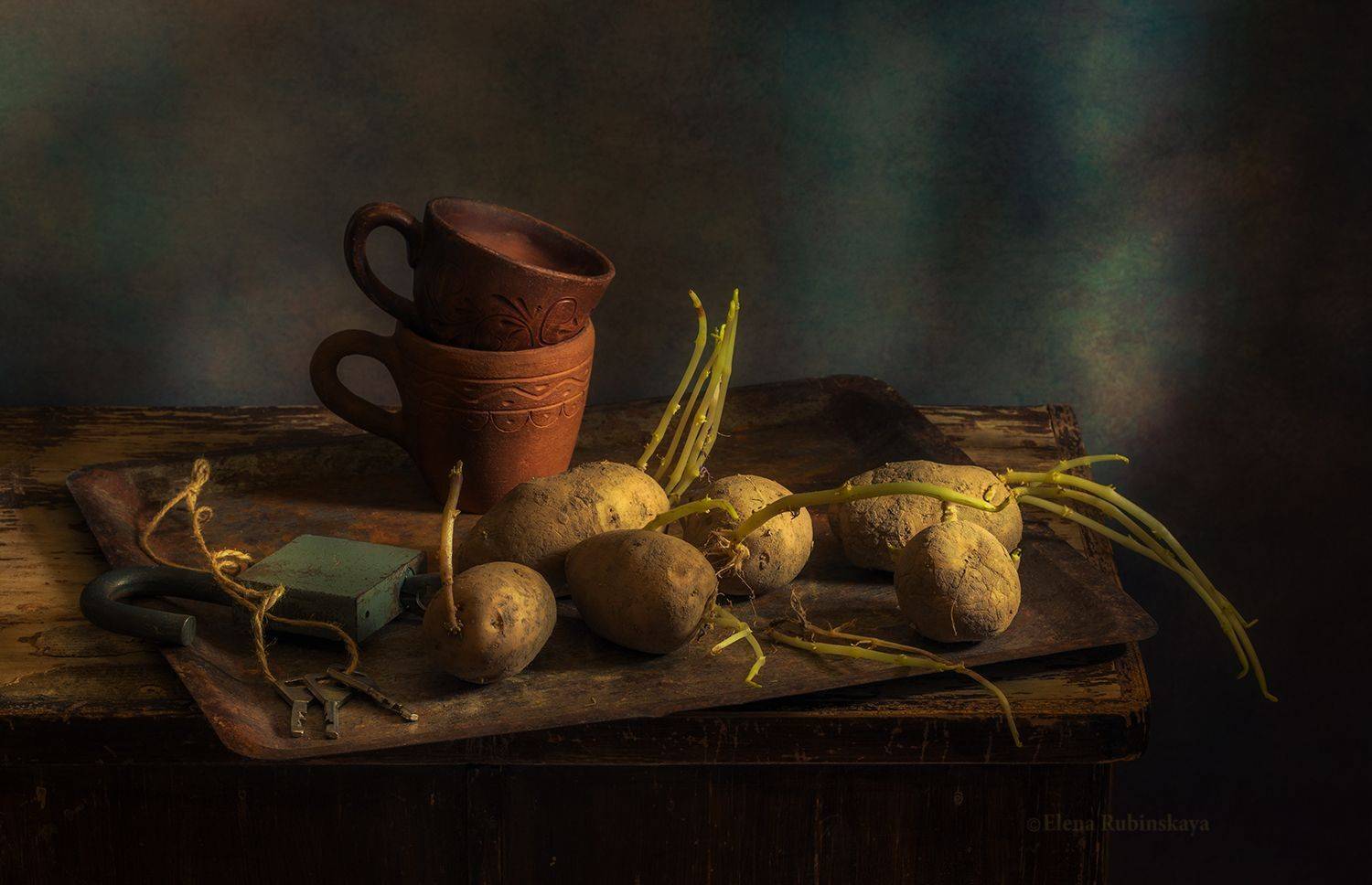 картошка, картофель, натюрморт, Елена Рубинская