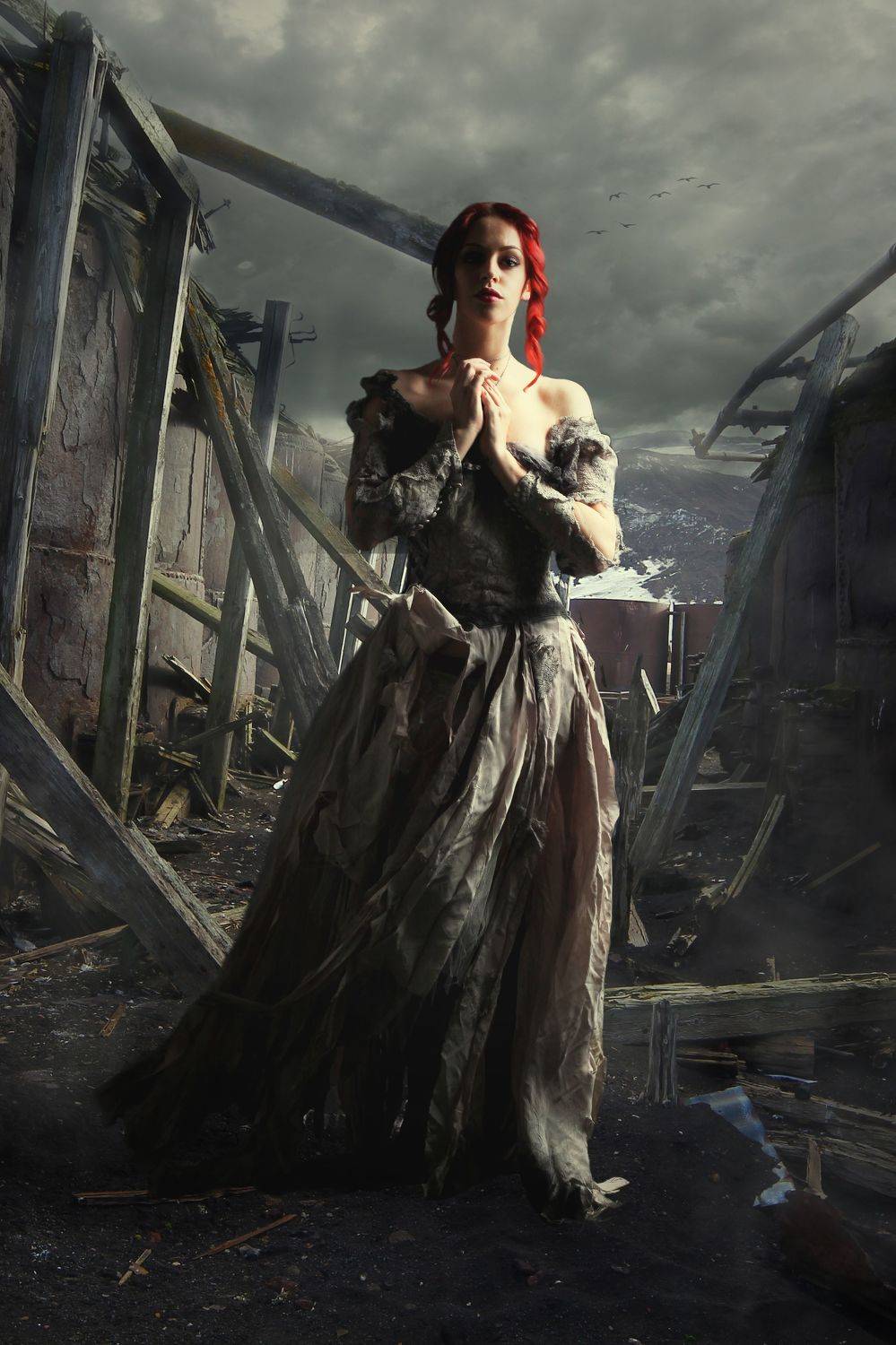 руины, девушка, Sergii Vidov