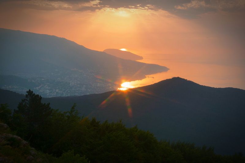 Ай-Петри, Крым, рассвет  Ai-Petri фото превью