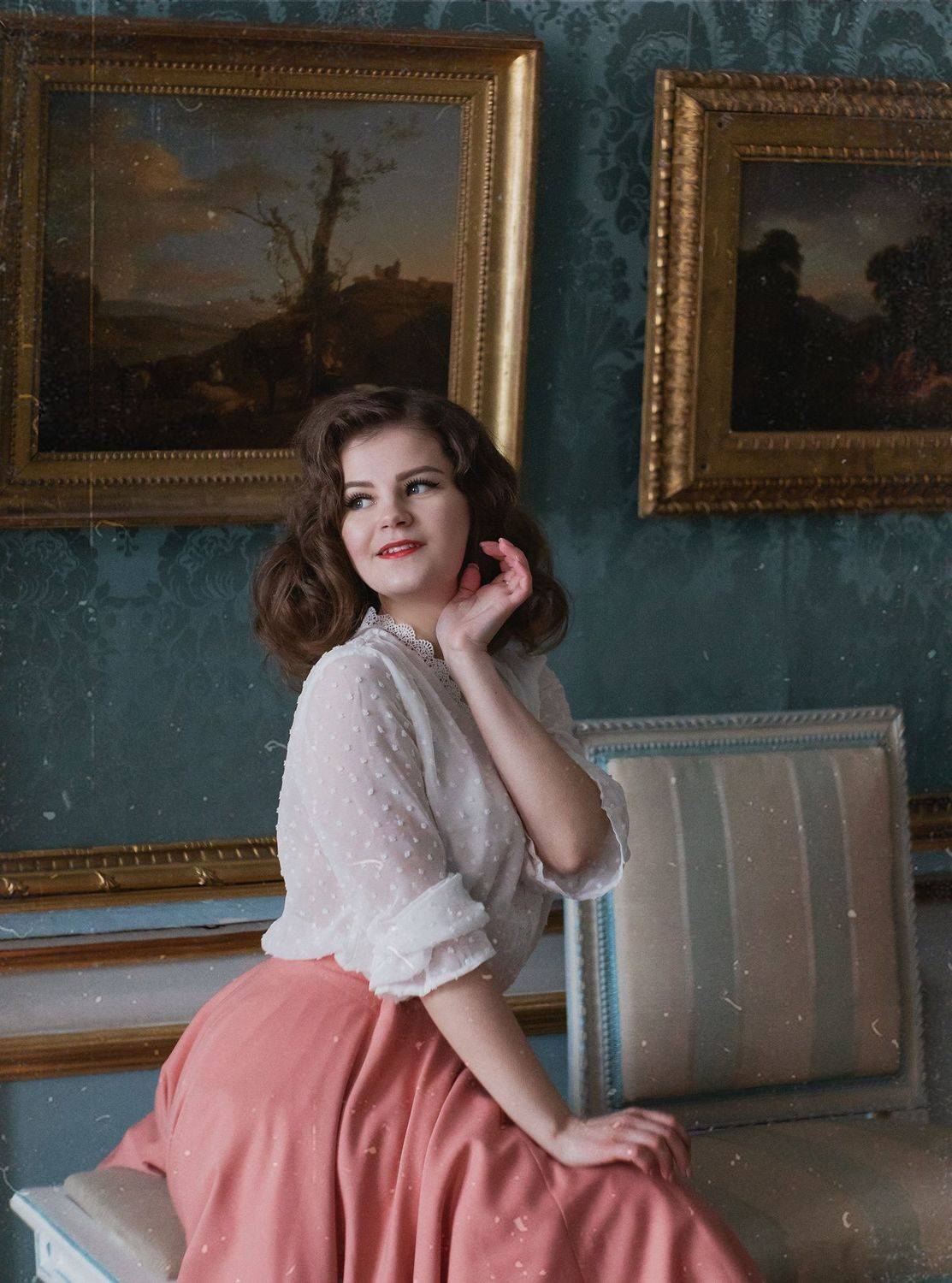 Девушка, портрет, постановочная фотография, винтаж, усадьба, ретро, шум, пленка, Башкатова Юлия
