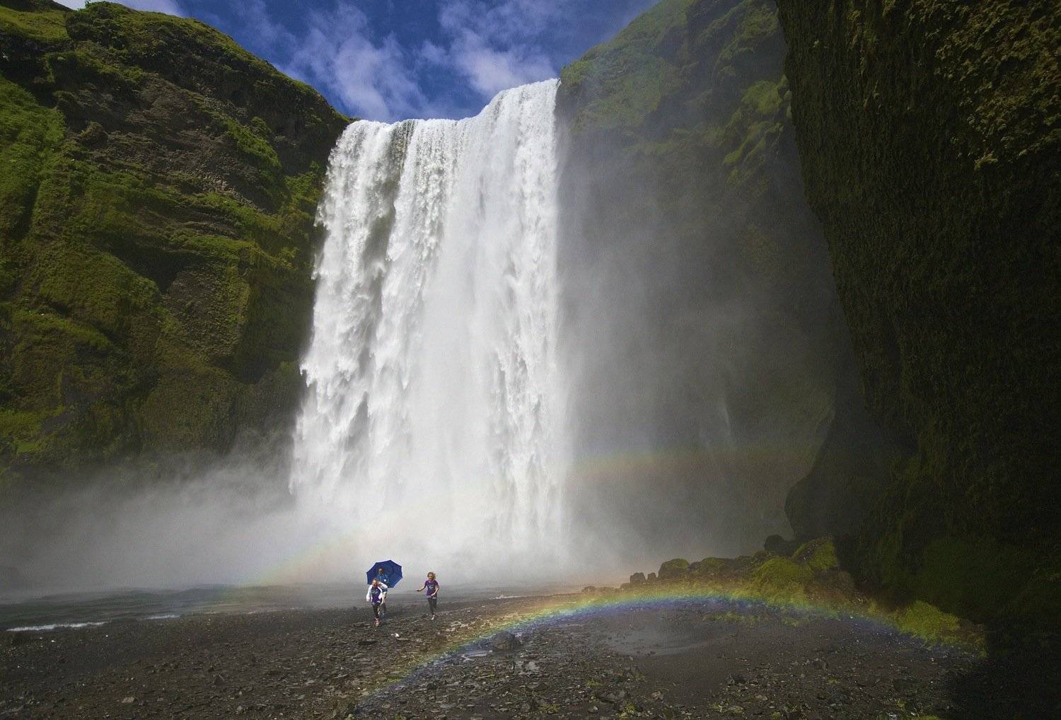 Водопад, Исландия, Радуга, Ирина Назарова