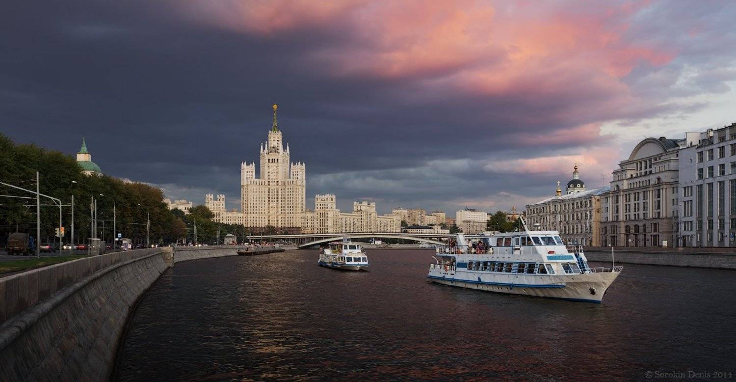 Большой Устьинский мост, Котельническая набережная, Москва, Москворецкая набережная, Раушская набережная, Денис Сорокин