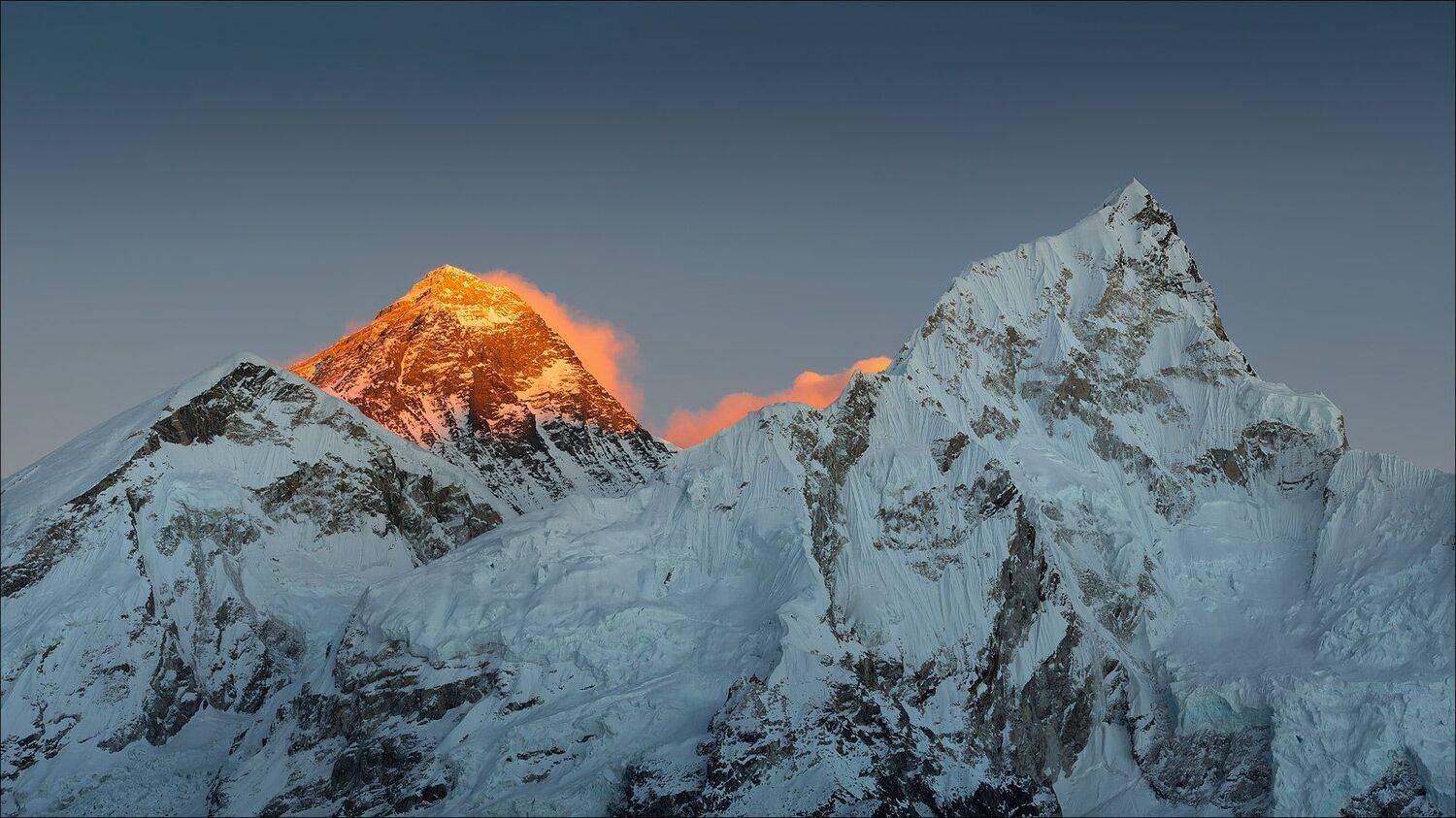 everest, nepal, гималаи, горы, закат, Роман Стативка