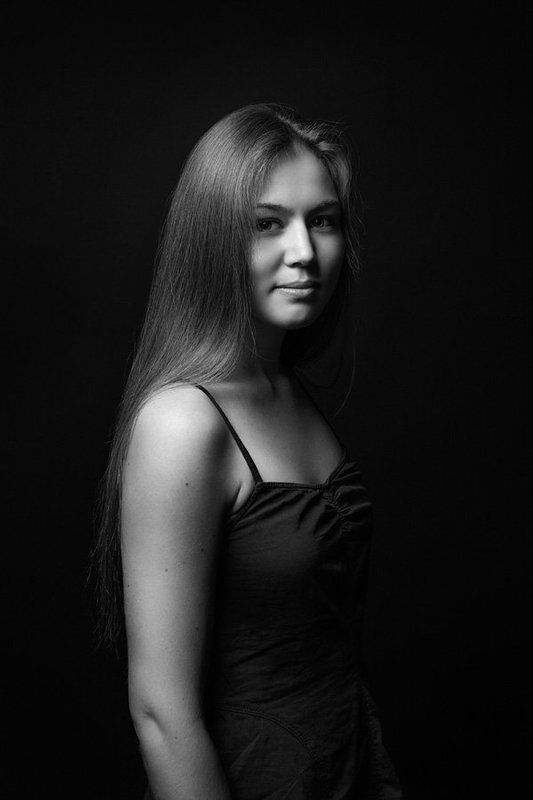 Девушка, Портрет, Студия, Ч/б August flavor фото превью