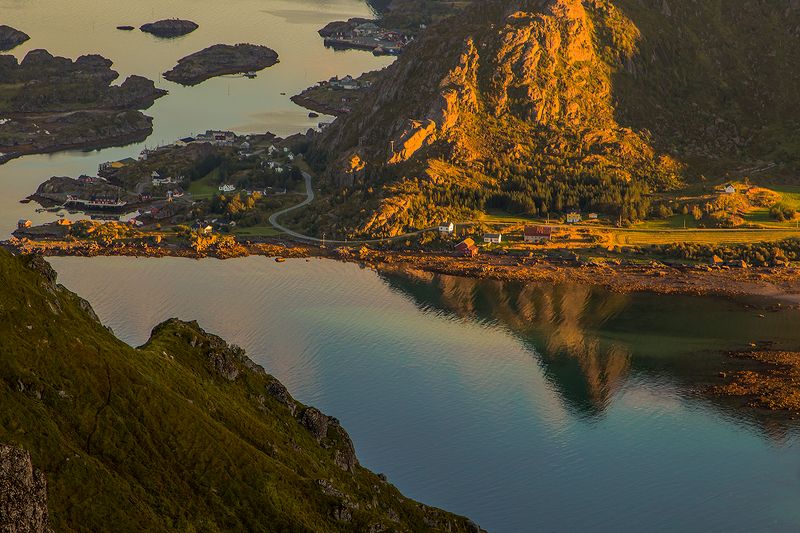 норвегия,лофотены,хайкинг,горы,фьорд Затерянный мир. фото превью