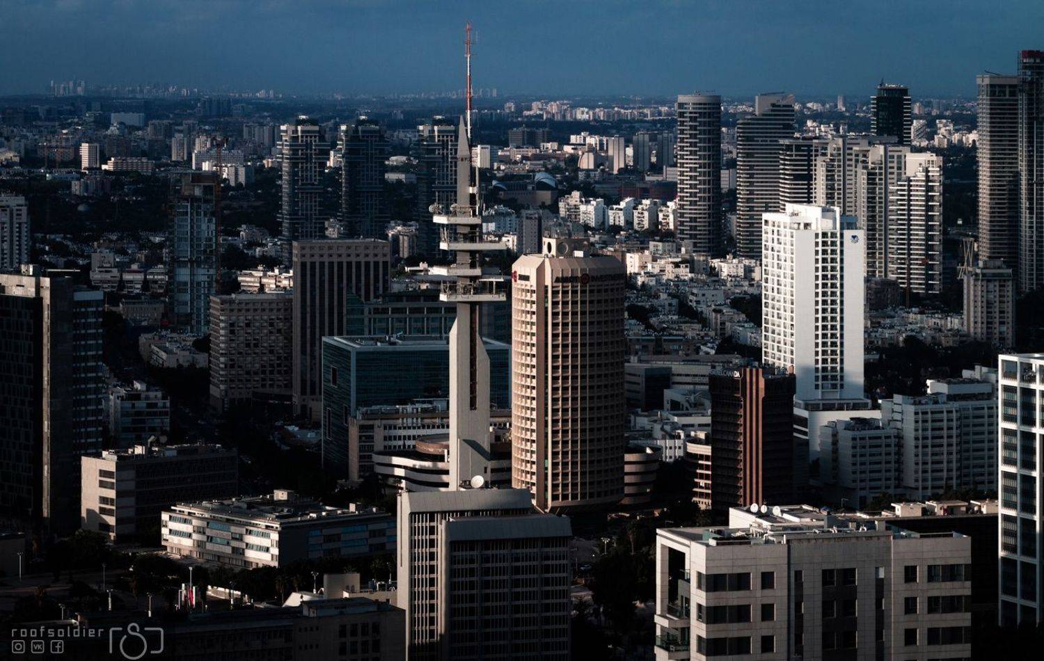Tel aviv, Israel, night, city, urban, architecture, cityscape, above, structure, Голубев Алексей