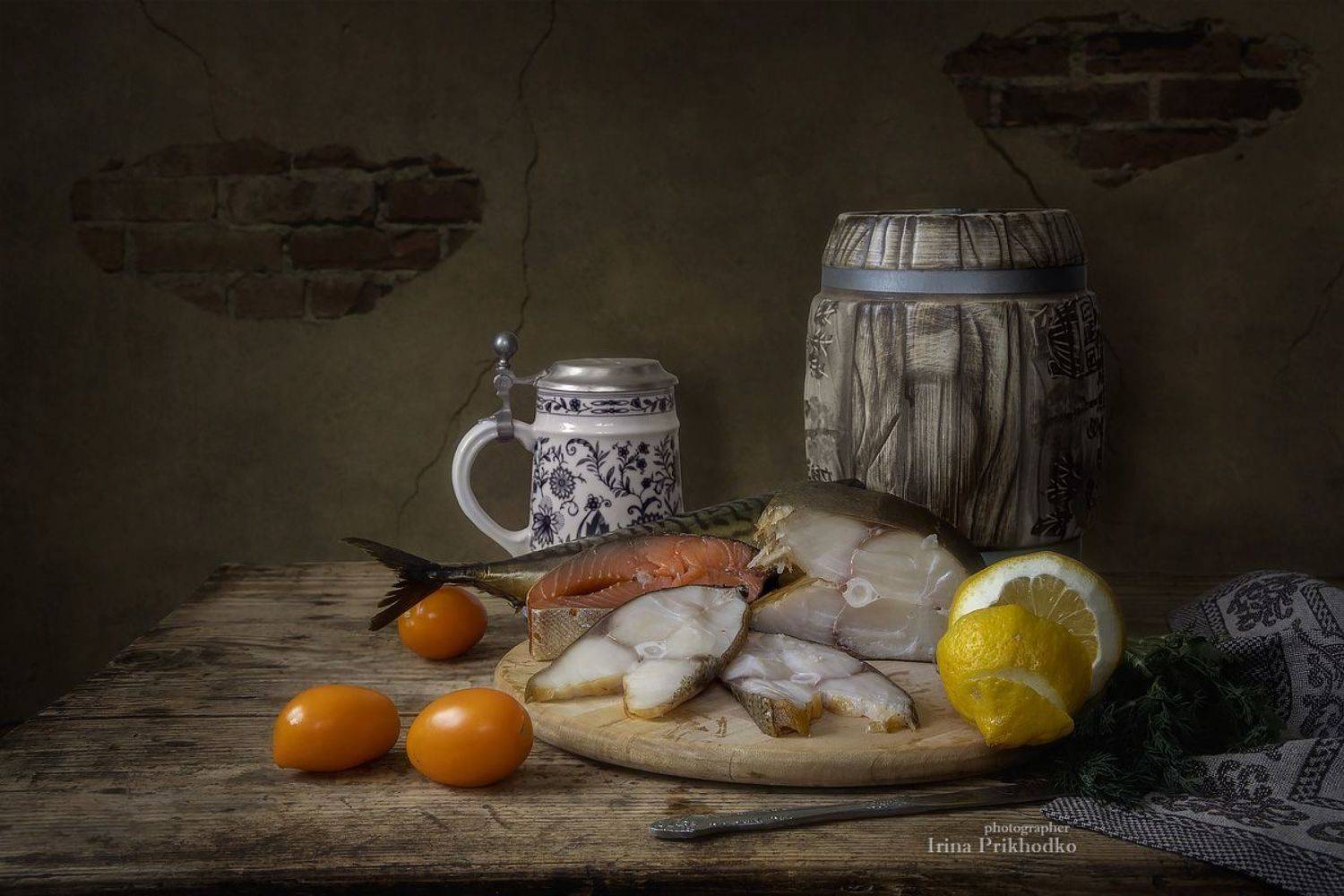 натюрморт, рыба, еда, , Приходько Ирина