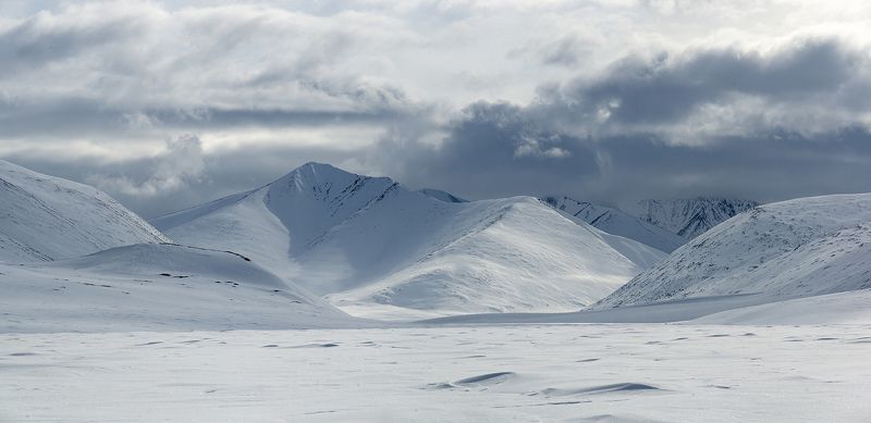 чукотка, весна, снег, арктика, горы, сопки Весна...., Чукотка фото превью