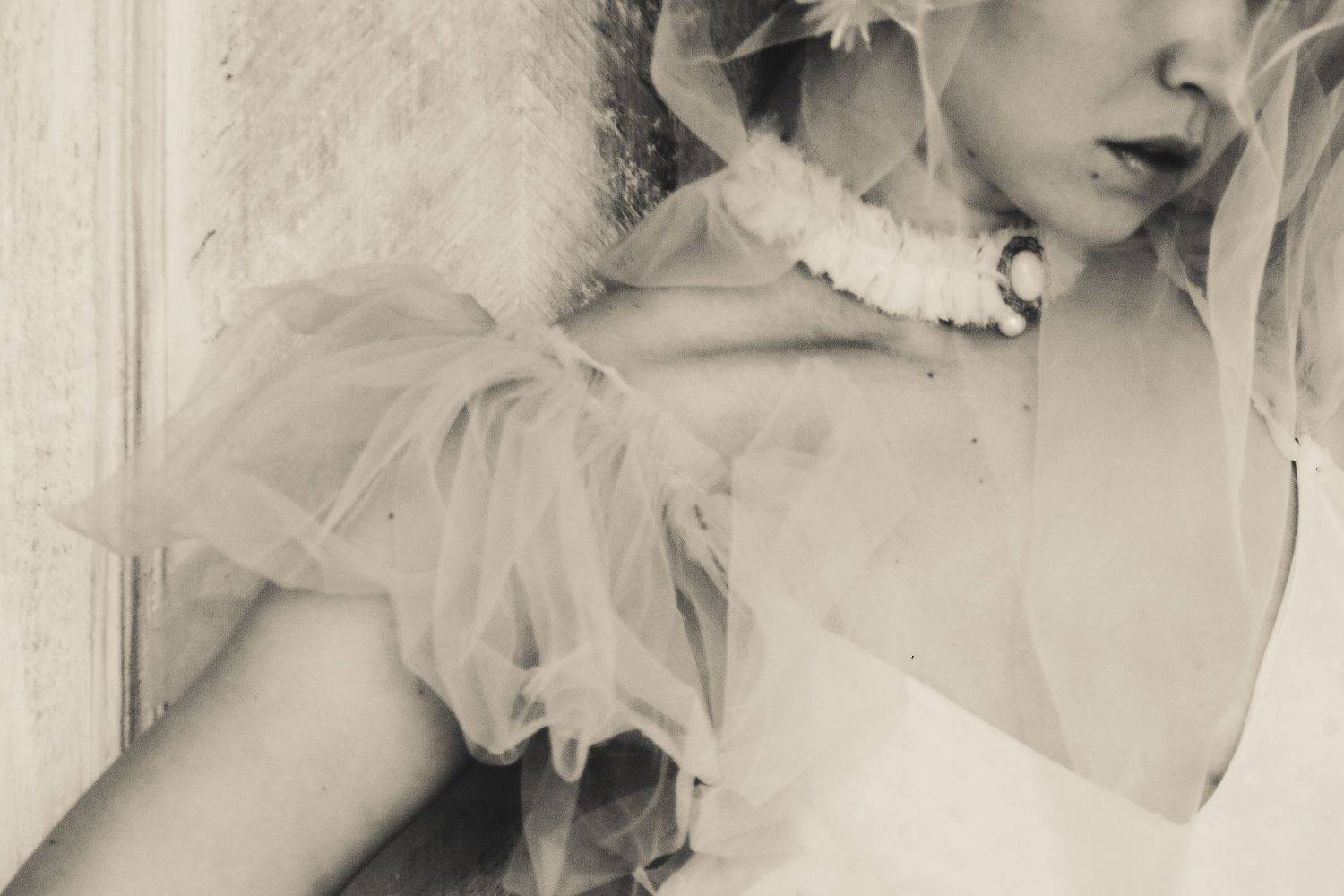 Женский портрет, монохром, постановочное фото, Маркарян Алёна