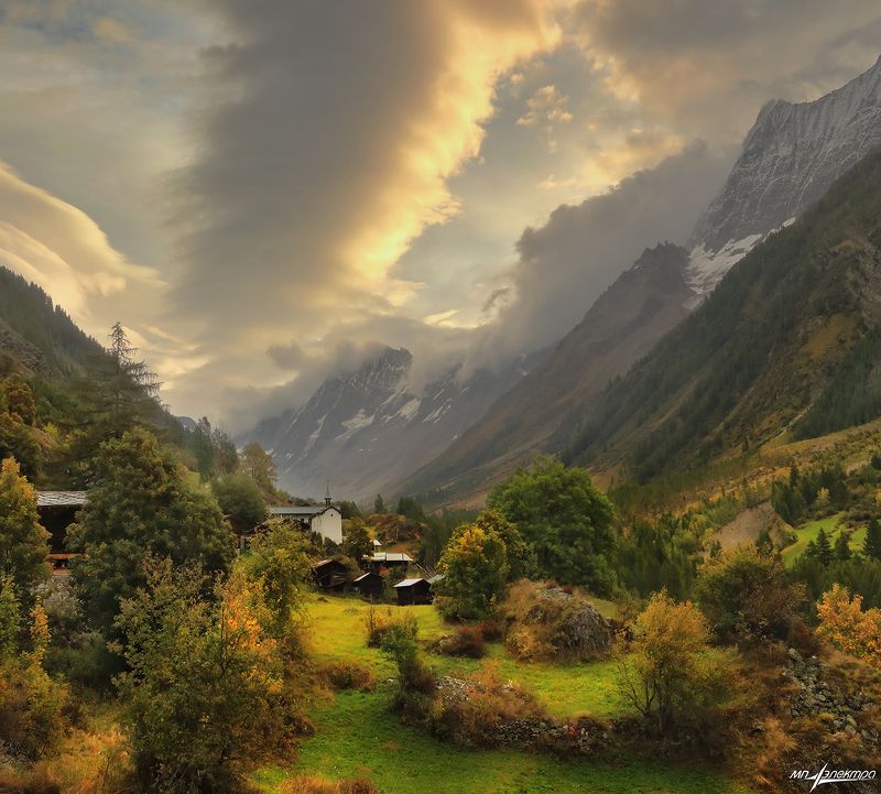 swiss,швейцария,осень Осень Утро Глубинка фото превью