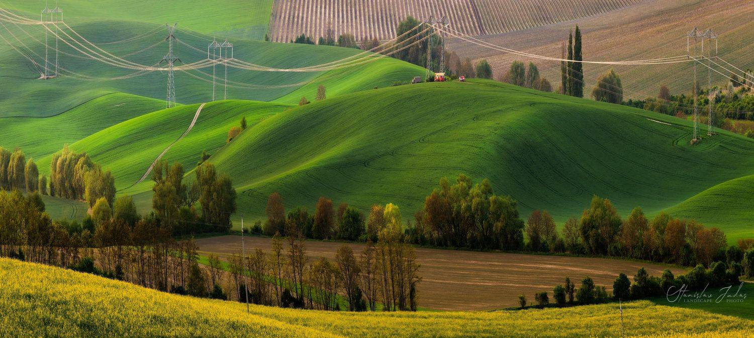 Moravia, Bohemia, Czech, color, sunset., Stanislav Judas