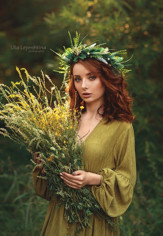 женская сказочная фотосессия арт  Нимфа фото превью