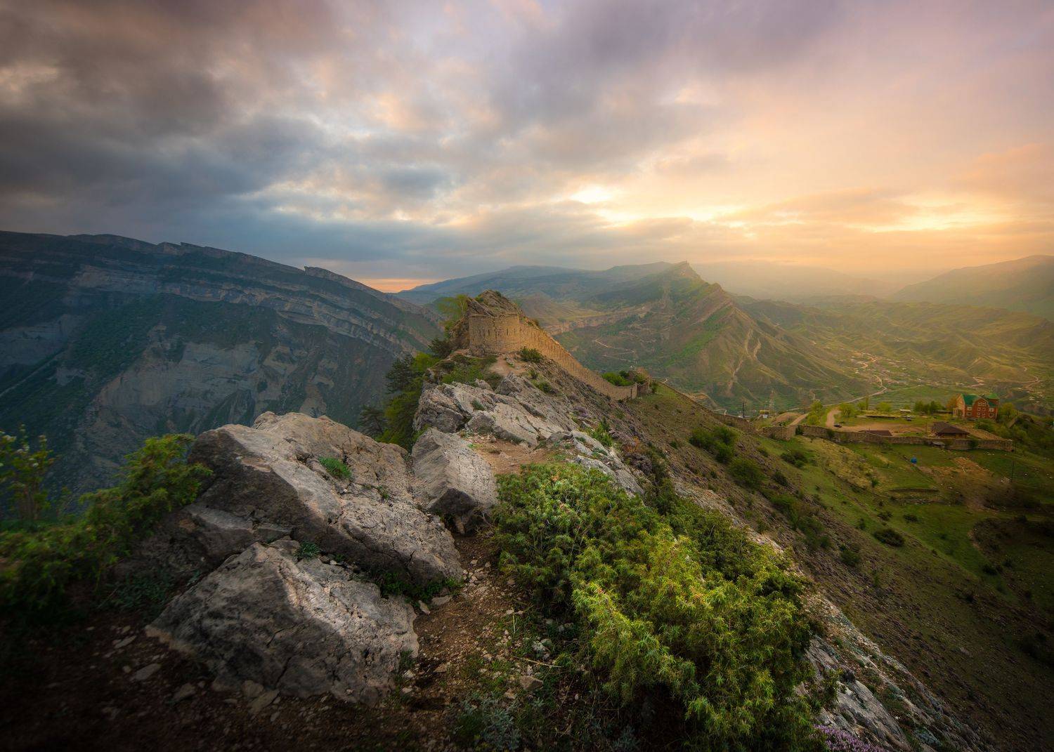гуниб, дагестан, утро, рассвет, горы, Ekaterina Khlebnikova
