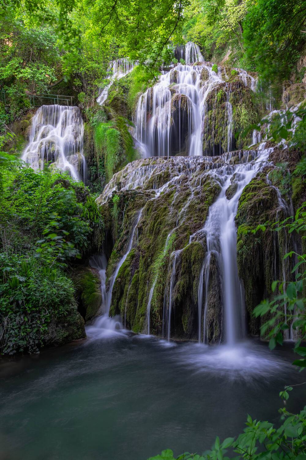 nature waterfall landscapes vertical, viktor demidov