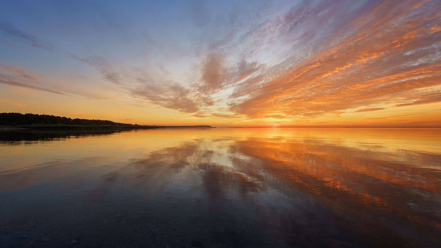 балтийское море, закат, отражение, Popoff Dmitry