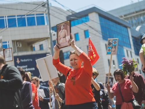 Шествие бессмертного полка.