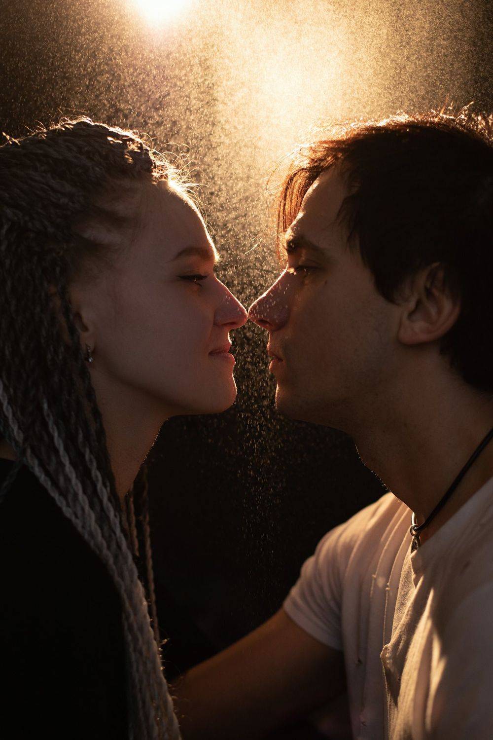 любовь, пара, дождь, свет, портрет, мужчина и женщина, love story, Кохно Анастасия