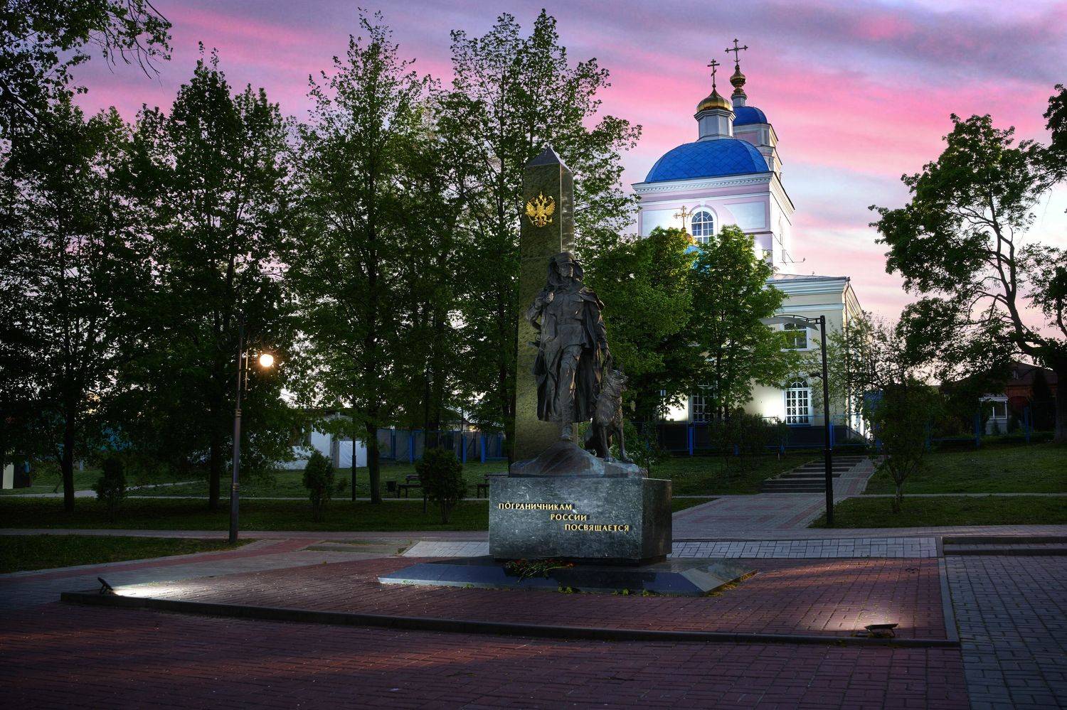 город, архитектура, храм, курск, вечер, здание,памятник, Михаил Кудрявцев