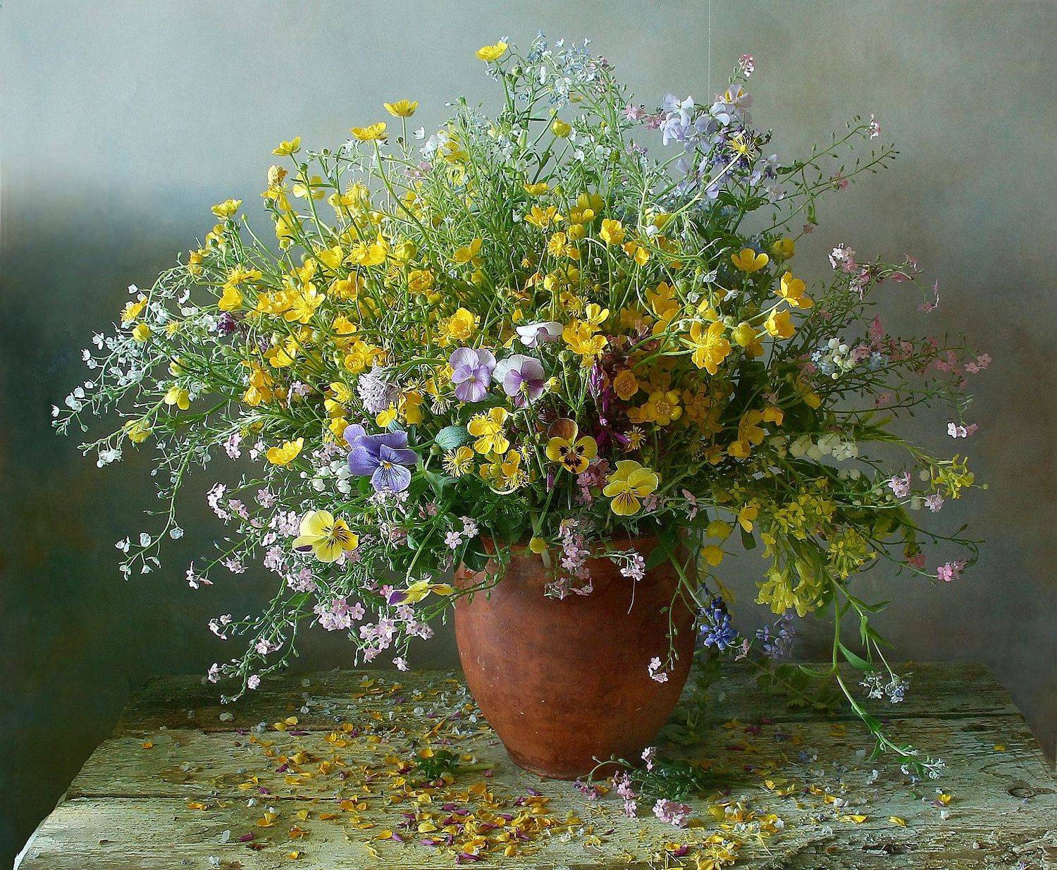 натюрморт, цветы, полевые цветы, весна, марина филатова, Марина Филатова