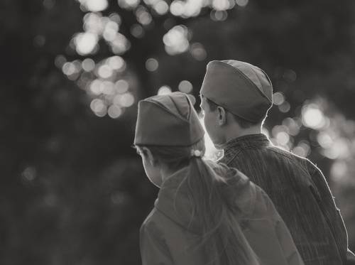 На праздничном концерте, посвящённом Дню Великой Победы.