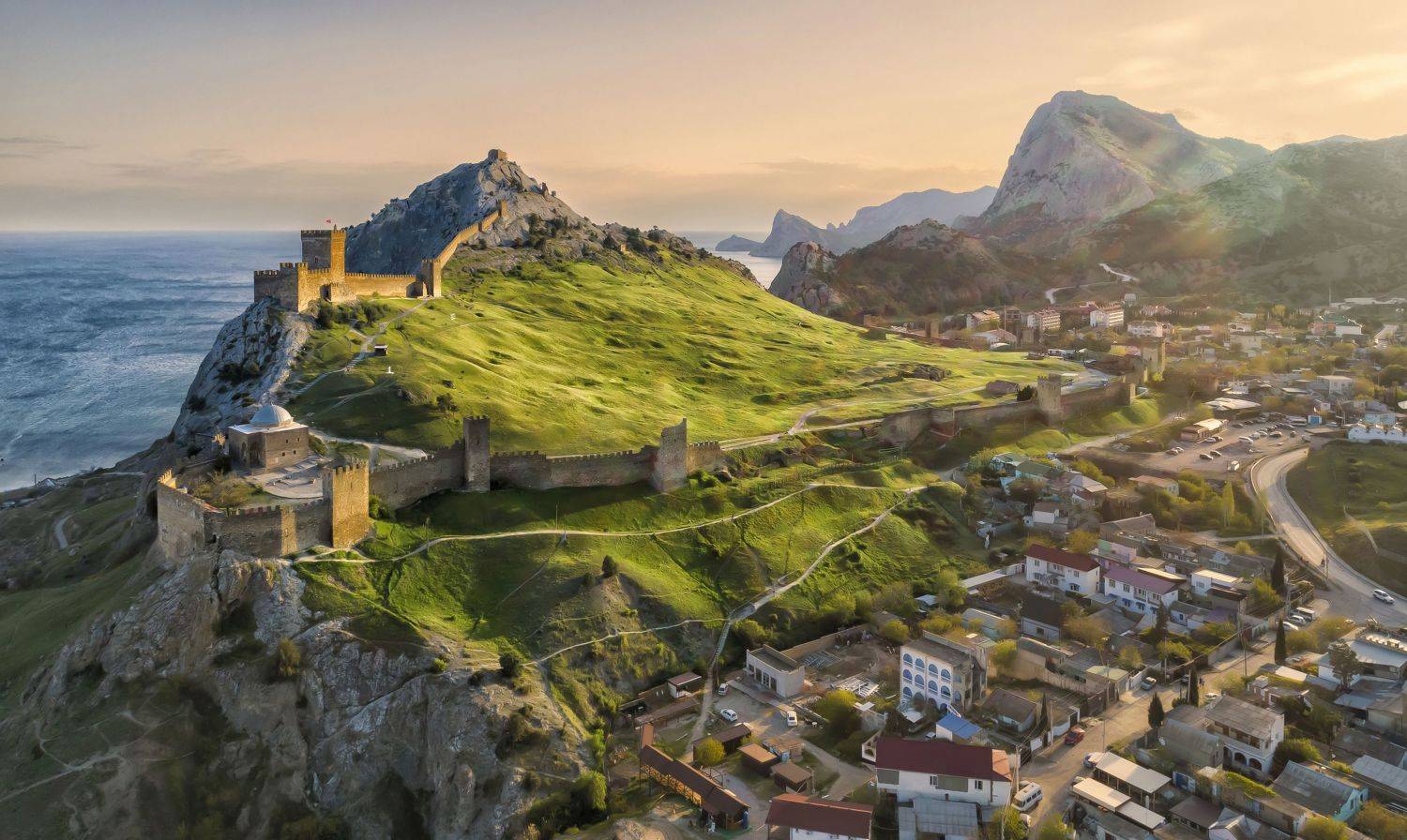 крым, судак, закат, крепость, Андрей Чабров