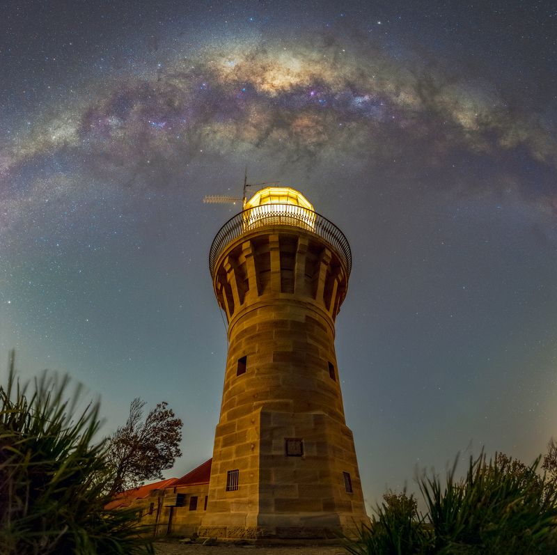 #australia #love #dunes #milkyway #night #stars #nightscape #nightsky #starry Barrenjoey Lighthouse  фото превью